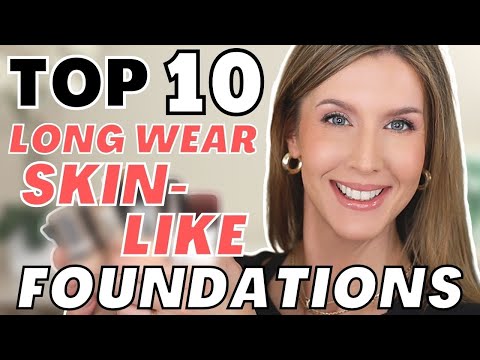 BEST LONG LASTING FOUNDATION THAT LOOKS LIKE SKIN | TOP 10 Foundations Video