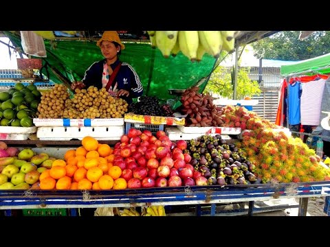 Cambodian Market street food - walking tour at Toul Pongro Market , Phnom Penh 2022