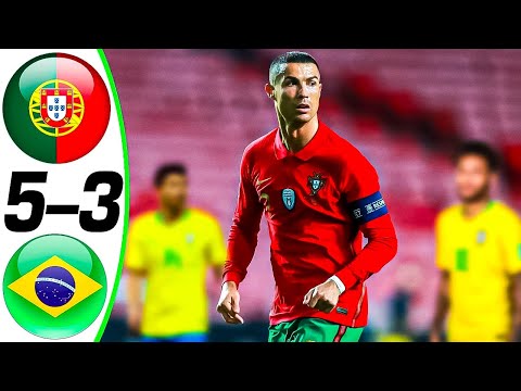 Portugal Vs Brazil 5-3 World Cup Qualification Highlights Match - Ronaldo vs Neymar