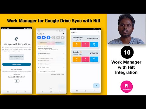 10. Jetpack Compose PeriodicWorkRequest Google Drive Sync using WorkManager with Hilt Android