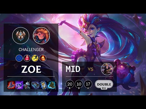 Zoe Mid vs LeBlanc - EUW Challenger Patch 10.13