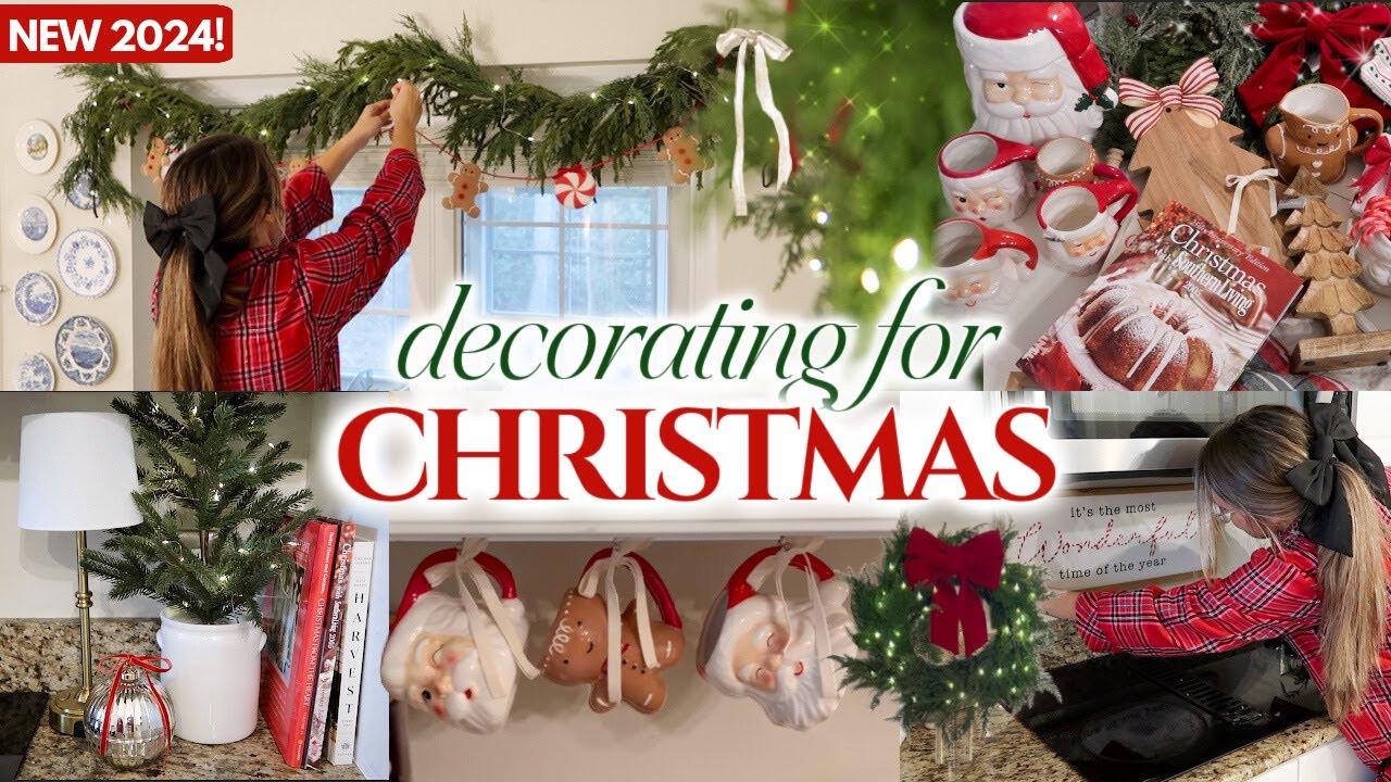 CHRISTMAS DECORATE WITH ME 2024 🎄| DECORATING MY HOUSE FOR CHRISTMAS | traditional Christmas decor🎅🏻