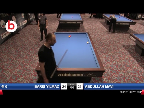 BARIŞ YILMAZ & ABDULLAH MAVİ Bilardo Maçı - 2019 TÜRKİYE KUPASI 1. ETAP ERKEKLER-ÖN ÖN ELEME