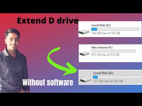How to Extend D Drive in Windows 10 without Software