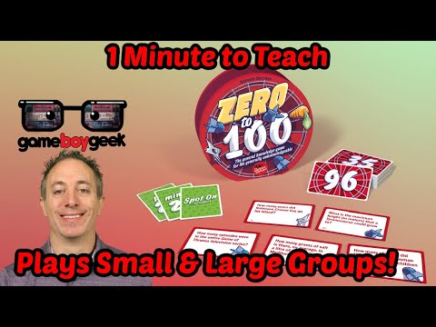 Zero to 100 Party Game Review