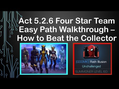 Act 5.2.6 (Abrogation) Four Star Team Easy Chaos Path -- How to Beat Collector [MCOC]