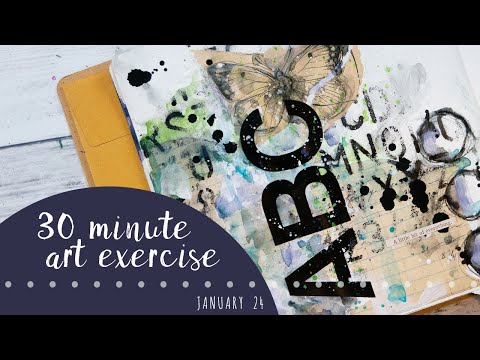 30 Minute Art Exercise - a little bit of everything - 1.24.20