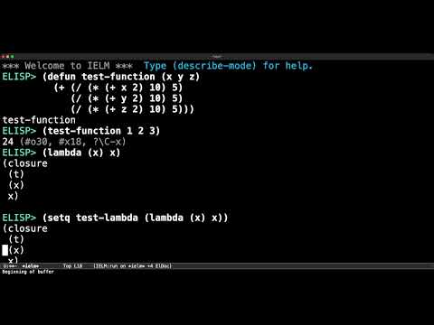 lambdas in emacs lisp