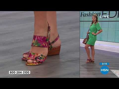 Patricia Nash Mirella Leather Slingback Wedge Sandal