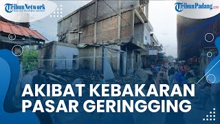 Pasar Sungai Geringging Kebakaran hingga 3 Toko Hangus, Kerugian Diperkirakan Mencapai Rp1 Miliar