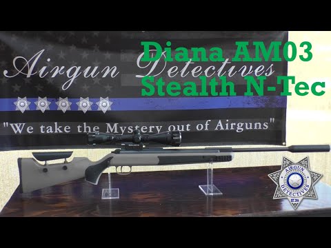 Diana AM03 Stealth N-TEC .22 caliber, Breakbarrel Combo
