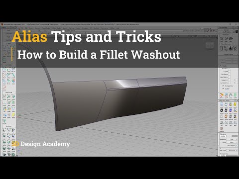 Alias Tips and Tricks 7 - How to Build a Fillet Washout