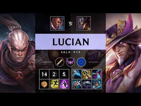 Lucian Mid vs Twisted Fate - EUW Master Patch 25.12