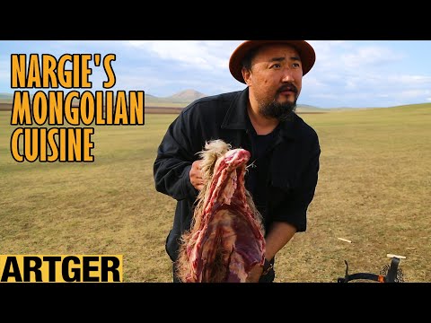 Nargie's Mongolian Cuisine: GRILLED SHEEP BRISKET w/Khan's Kitchen & Chef Rider
