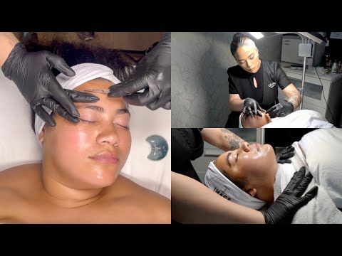 *ASMR* BIRTHDAY GLOW FACIAL TREATMENT WITH DERMAPLANING | LICENSED ESTHETICIAN | KRISTEN MARIE