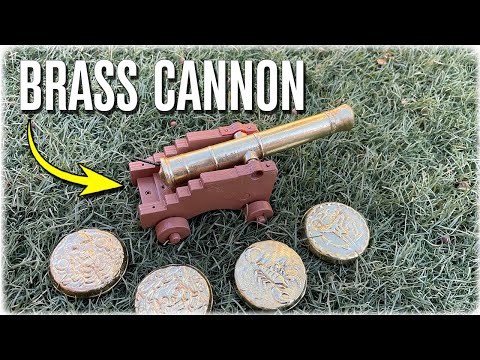 Casting A Solid Brass Cannon From Scrap - Metal Casting Weapons At Home