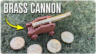 Casting A Solid Brass Cannon From Scrap - Metal Casting Weapons At Home