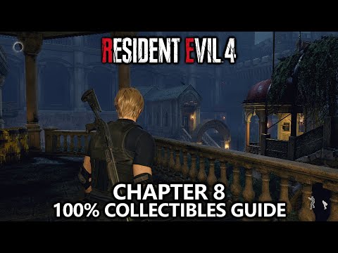 Resident Evil 4 - All Collectibles - Chapter 8 (Treasures, Castellans, Weapons, Upgrades, Recipes)