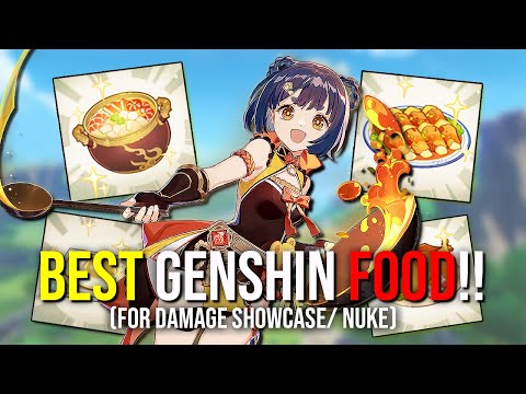 BEST GENSHIN FOOD!! (Healing, High Damage Nuke, Revival, Stamina Refresh) | Genshin Impact