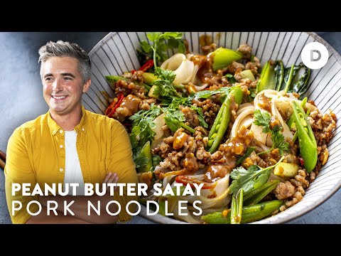 EASY Peanut Butter Satay Noodles!