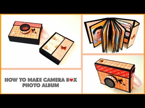 DIY Photo Album | How to make a Scrapbook album in a Camera Box | Gift Ideas - Giulia's Art