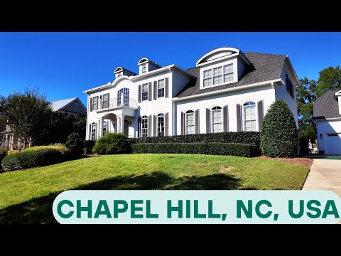 4K Walk LUSH Neighborhood | Chapel Hill North Carolina USA | Relaxing Sounds #walking #neighborhood