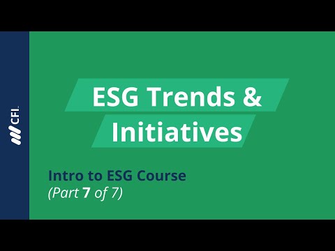 ESG Trends & Initiatives | Intro To ESG Course (Part 7)