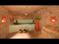 Digs a Hole in a Mountain Build Amazing Apartment Underground