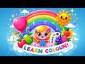 Learn Colors For Kids Fun Colour Names Preschool Learning Educational Video For Children