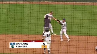 Winokur’s walk-off single gives Cedar Rapids Kernels a 7-6 win