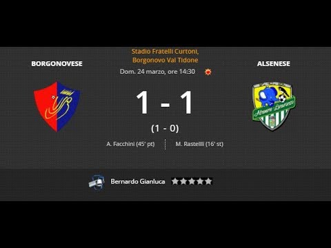 Borgonovese VS Alsenese 1 - 1