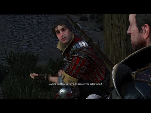 Eskel being disappointed then impressed by Ciri - The Witcher 3