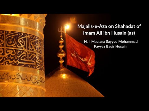 [Shahadat of Imam Ali ibne Husain(as)] - Sayyed Mohammad Fayyaz Baqir Husaini - 25th Moharram 1441AH