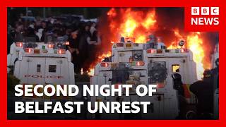 Second night of unrest after Belfast knife attack | BBC News