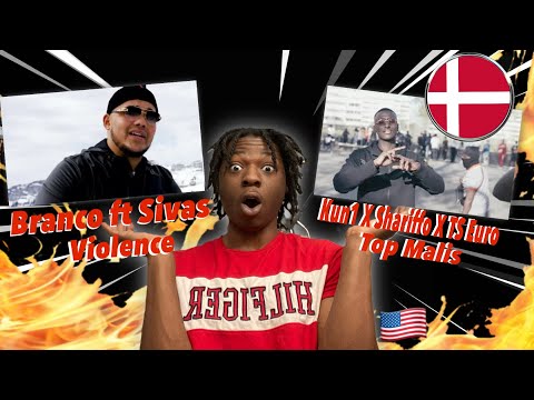 American Reacts to Danish Rap! Ft. BRANCO, KUN1, TS EURO, SIVAS, AND MORE!!!