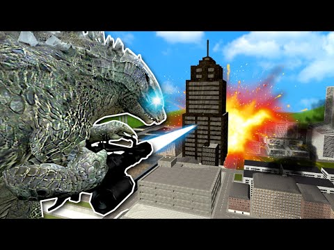 I Became Godzilla & Destroyed a Tiny City! - Garry's Mod Multiplayer Gameplay