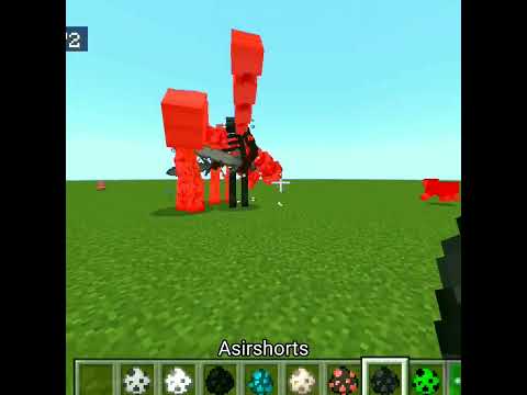 Minecraft mutant wither boss vs iron golem mutant shorts video of Minecraft