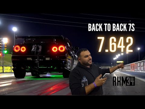 Back to back 7s - 2000HP R34 GTR
