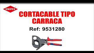 Kliešte na káble račnové Knipex 9531280