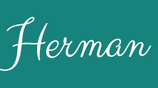 Download lagu Learn how to Sign the Name Herman Stylishly in Cursive Writing mp3