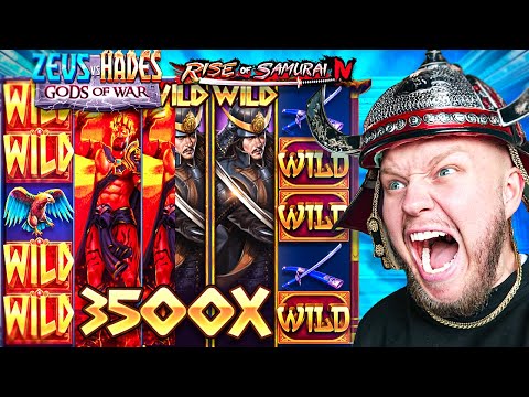 ZEUS VS HADES VS RISE OF SAMURAI! (Big Slot Win!?)
