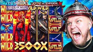 ZEUS VS HADES VS RISE OF SAMURAI! (Big Slot Win!?)