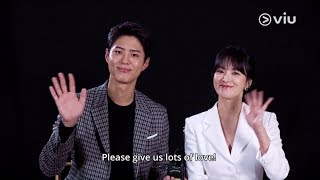 A special message from Park Bo Gum &amp; Song Hye Kyo!