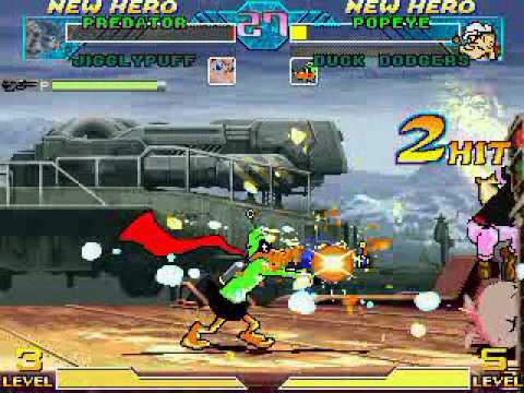 MUGEN All Stars   Pred and Puff vs Terrible Toons