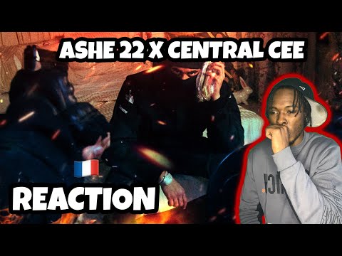 AMERICAN REACTS TO FRENCH RAP! [TRANSLATED] Ashe 22 - Anthracite (feat. Central Cee)