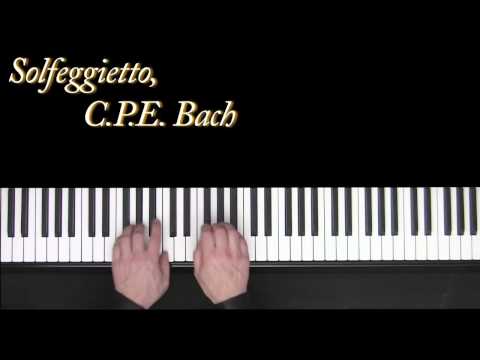 Solfeggietto - C.P.E. Bach - piano - Frederic Bernachon