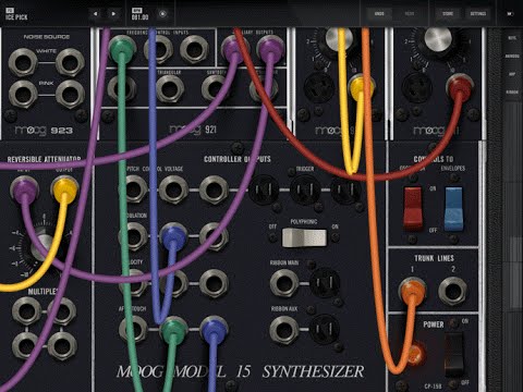 Moog Model 15 Modular Synthesizer for iPad Sound Presets Explored