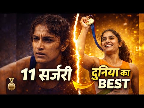 Vinesh Phogat: 11 ऑपरेशन! 🤕 फिर भी दुनिया की कुश्ती Queen बनी 🥇 (Olympic Hero की कहानी)