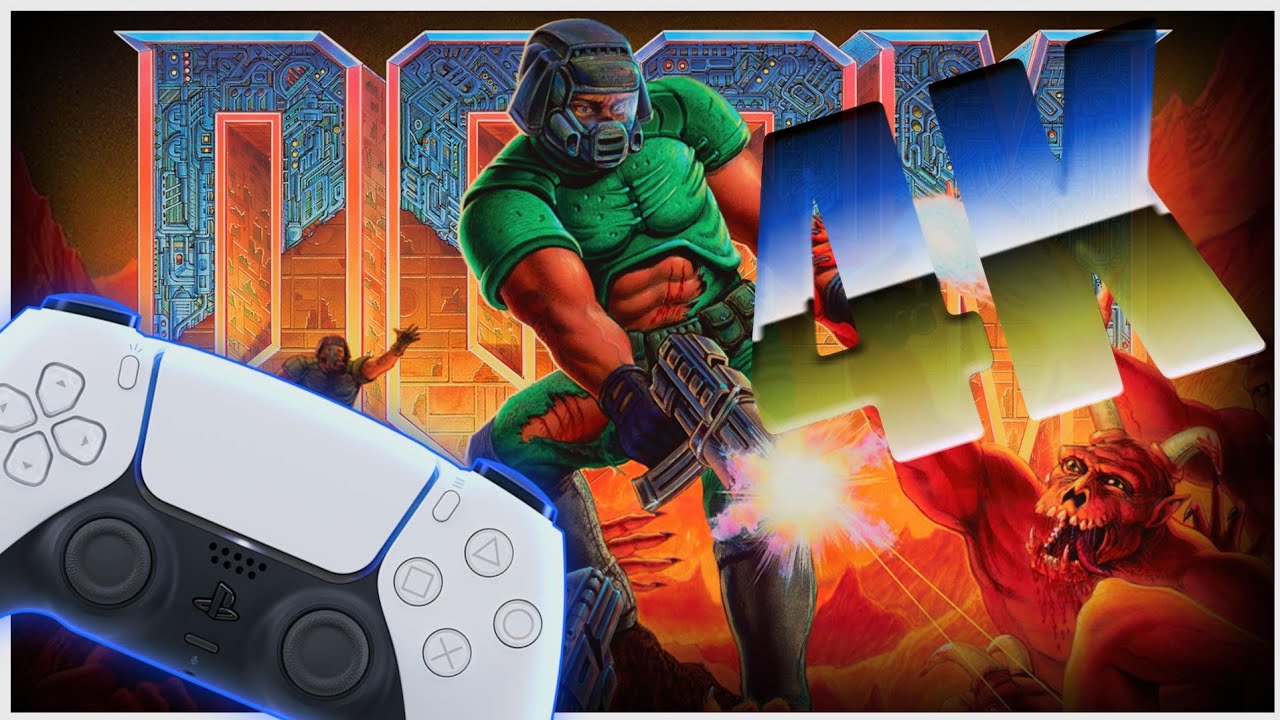 DOOM CLÁSSICO 1993 ID SOFTWARE 4K GAMEPLAY PS5 TRILHA SONORA INCRÍVEL PURA NOSTALGIA