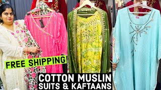 Beautiful Cotton Muslin Suits & Kaftaans at Ur